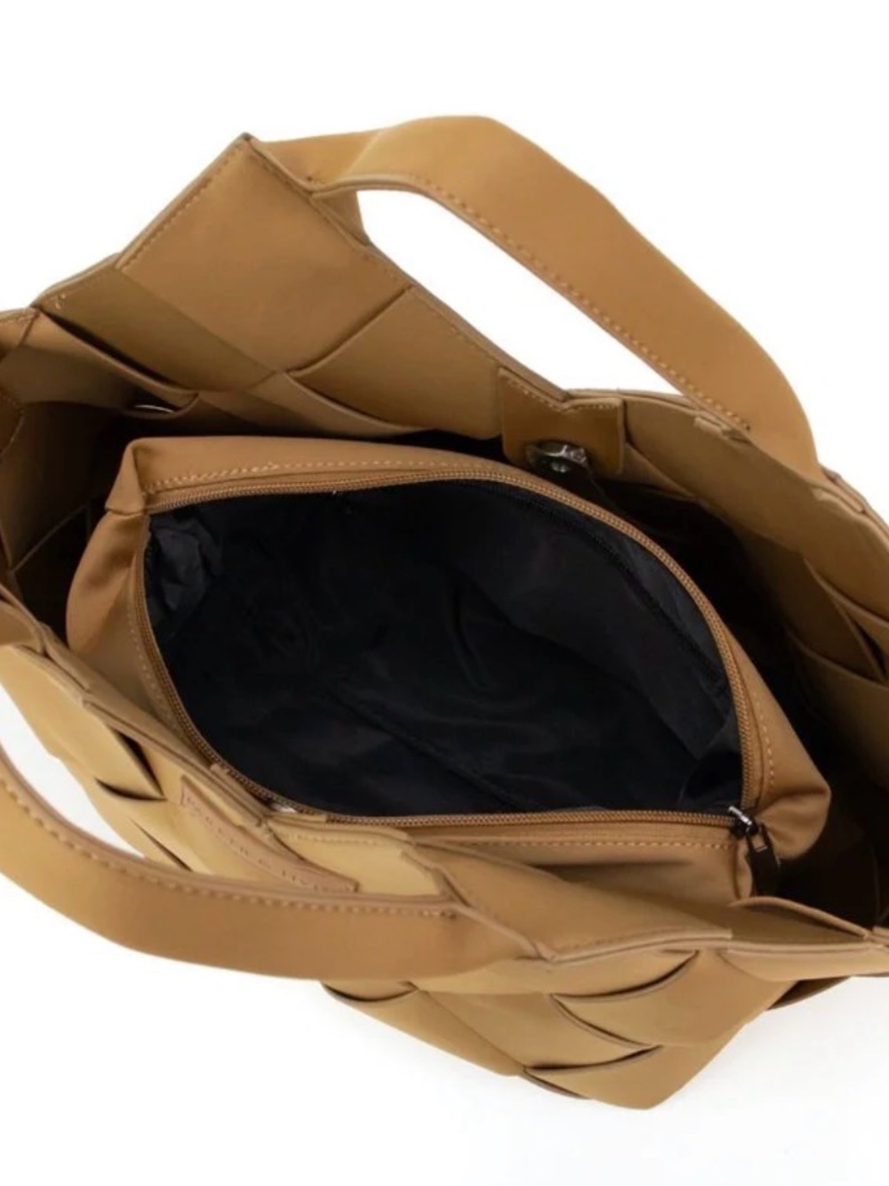 Parker & Hyde woven bag - camel - Picture 3 of 4